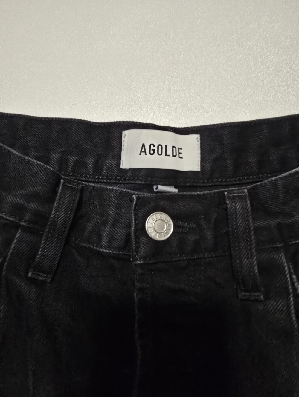 AGOLDE Rhoda Denim Shorts Front Button Fly Closure Size 26 - Picture 5 of 14